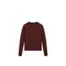 Knitted sweater round neck cotton blend цвет: Коричневый