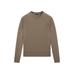 Knitted sweater round neck cotton blend цвет: Кротово-коричневый