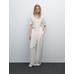 Openwork polo knit linen blend jumper цвет: Оптический белый