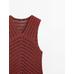 Openwork Crochet Knit Top цвет: Цвет черепицы