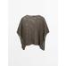 Short openwork knit cape цвет: Коричневый