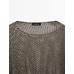 Short openwork knit cape цвет: Коричневый