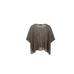 Short openwork knit cape цвет: Коричневый