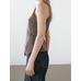 Crossed Mouliné Knit Vest цвет: Коричневый