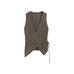 Crossed Mouliné Knit Vest цвет: Коричневый
