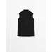 Waistcoat with linen turtleneck цвет: Черный