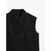 Waistcoat with linen turtleneck цвет: Черный