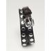 Thin belt studded nappa leather цвет: Коричневый