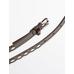 Thin belt studded nappa leather цвет: Коричневый