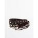 Thin belt studded nappa leather цвет: Коричневый
