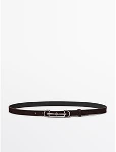 NUBUCK LEATHER EQUESTRIAN BELT цвет: Коричневый