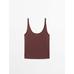 100% linen tank top цвет: Бургундский