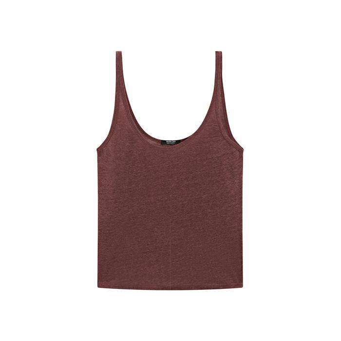 100% linen tank top цвет: Бургундский