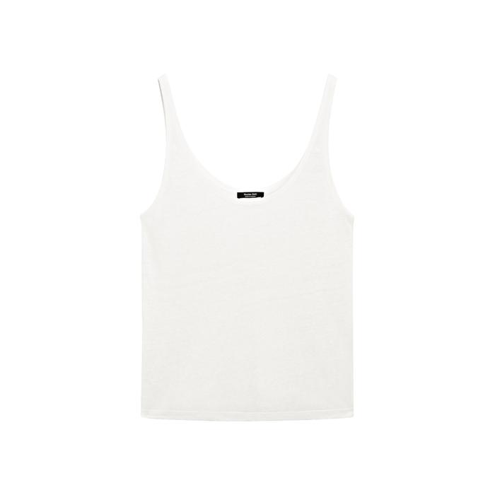 100% linen tank top цвет: Натуральный, кремовый