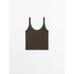 100% linen tank top цвет: Хаки