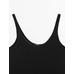 100% linen tank top цвет: Черный