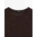 T-shirt with metallic studs detail цвет: Коричневый