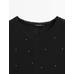 T-shirt with metallic studs detail цвет: Свинцовый