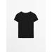 T-shirt with metallic studs detail цвет: Свинцовый
