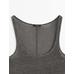 Linen fabric detail straps top цвет: 0-542