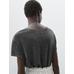 Short sleeve T-shirt 100% linen цвет: Свинцовый