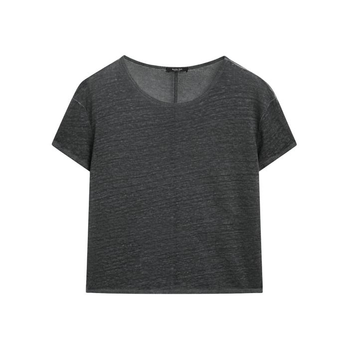 Short sleeve T-shirt 100% linen цвет: Свинцовый