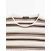 Openwork knit striped T-shirt цвет: Серый натуральный