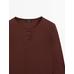 Cotton blend knitted T-shirt цвет: Бургундский