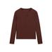 Cotton blend knitted T-shirt цвет: Бургундский