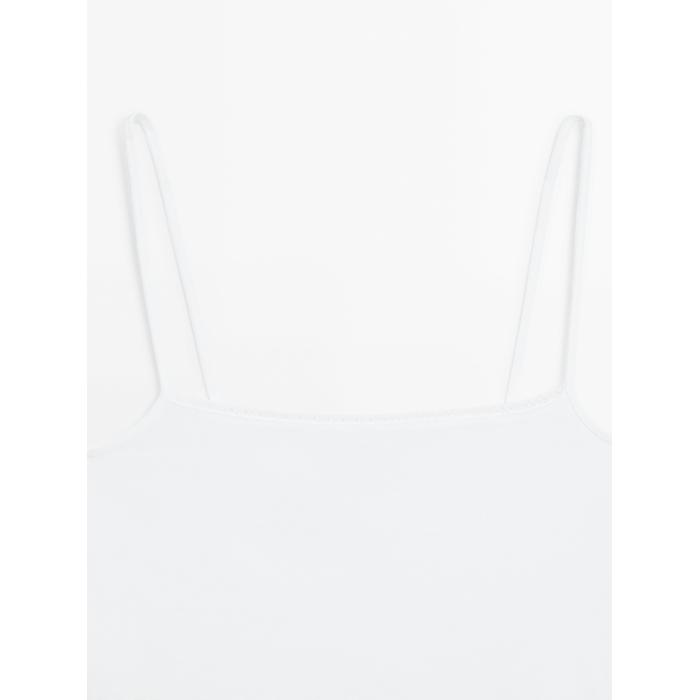 Knitted top with lace straps цвет: Натуральный, кремовый
