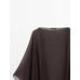 100% mulberry silk fluid cape цвет: Коричневый