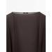 100% mulberry silk fluid cape цвет: Коричневый