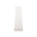 Flared Midi Dress with Stripes цвет: Натуральный, кремовый