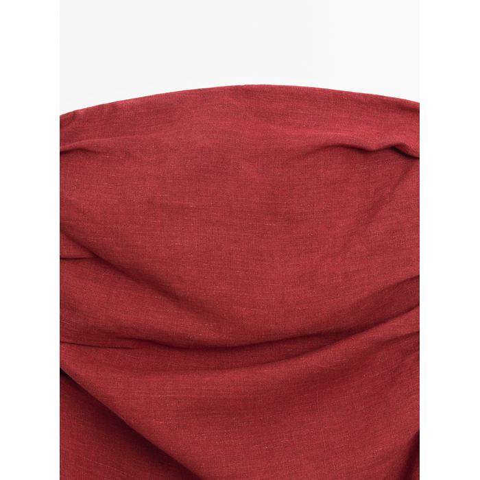 Strapless linen midi dress цвет: 0-947