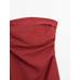 Strapless linen midi dress цвет: 0-947