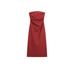 Strapless linen midi dress цвет: 0-947