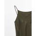 Satin halter dress цвет: Зеленый