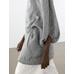 Short dress with sleeve detail, 100% linen цвет: Серый