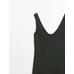Midi dress 100% linen цвет: Темно-зеленый
