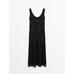 Long Dress with Beaded Details цвет: Черный