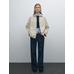 Raglan sleeve cotton blend trench coat цвет: Натуральный, кремовый