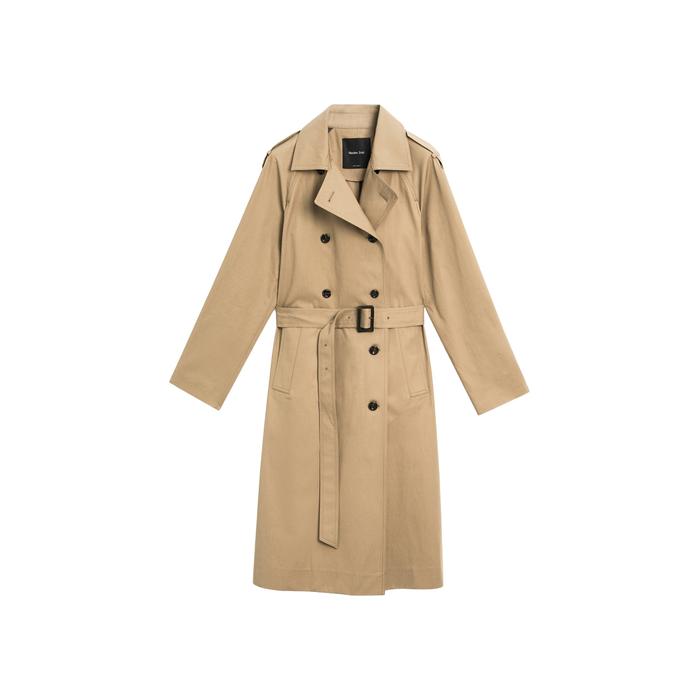 100% cotton trench coat цвет: Коричневый