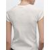 100% cotton raglan fitted T-shirt цвет: Белый