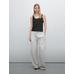 Cotton lace detail top цвет: Черный