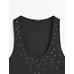 Halter top with studs цвет: Свинцовый