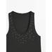 Halter top with studs цвет: Свинцовый
