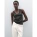Halter top with studs цвет: Свинцовый