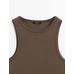 Slim top with stud details цвет: Кротово-коричневый