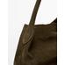 Split leather bucket bag цвет: Зеленый
