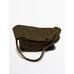 Split leather bucket bag цвет: Зеленый